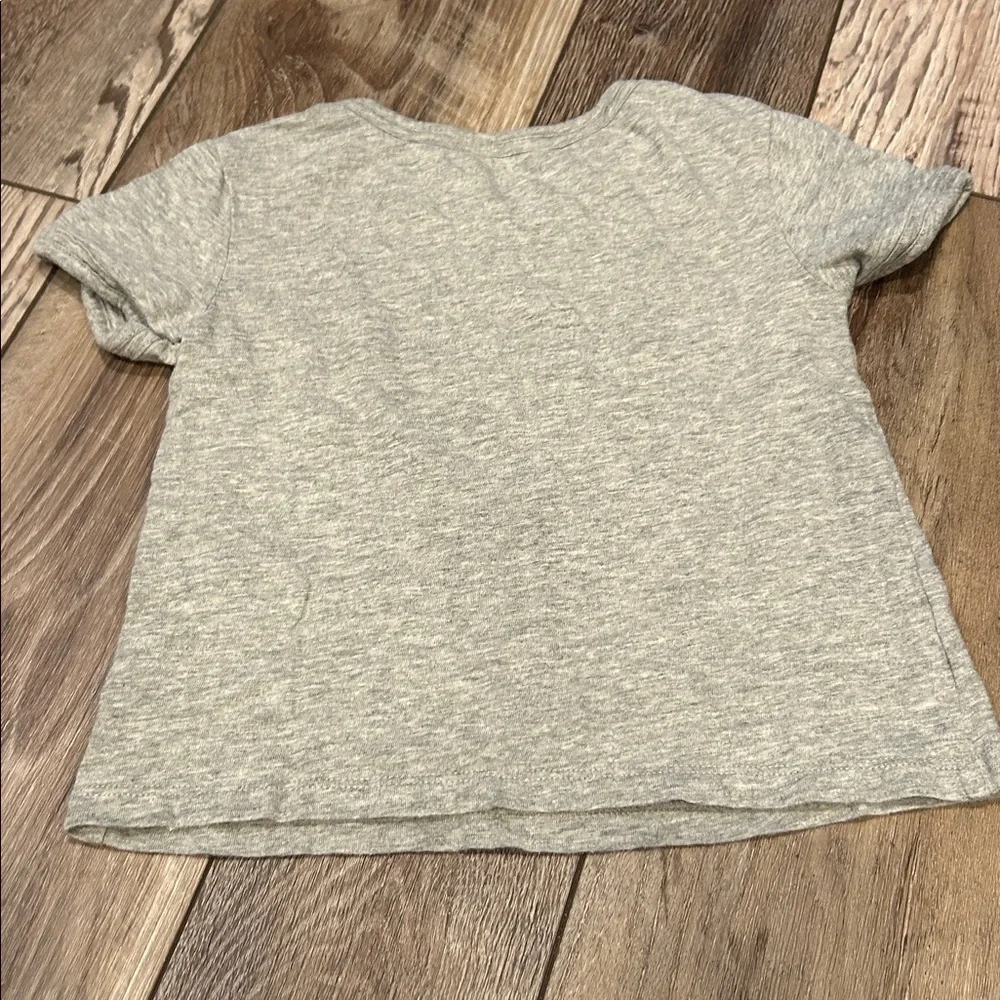 GAP Girls Gray Tee with Blue and Red Stars and Stripes 🇺🇸 Size 3